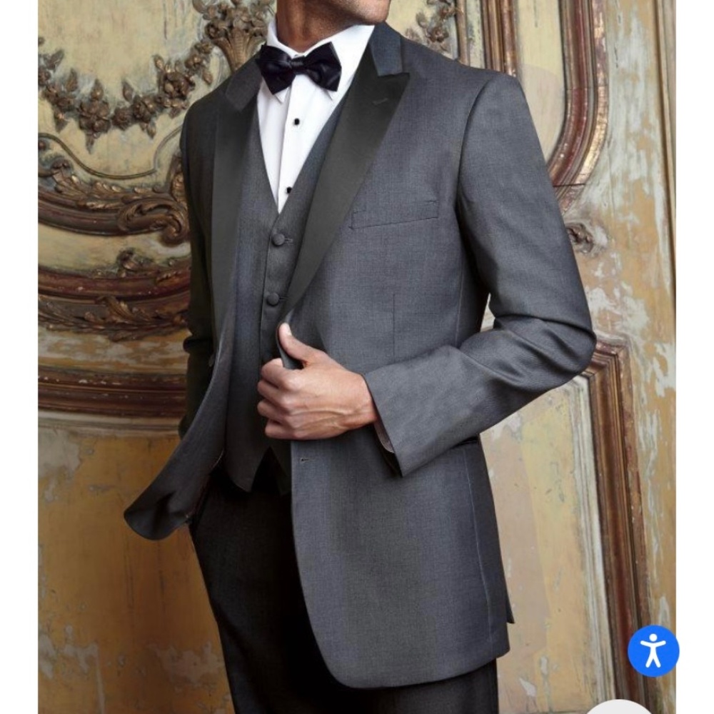Blacktie Steel Grey Tux - Tuxedo Jacket